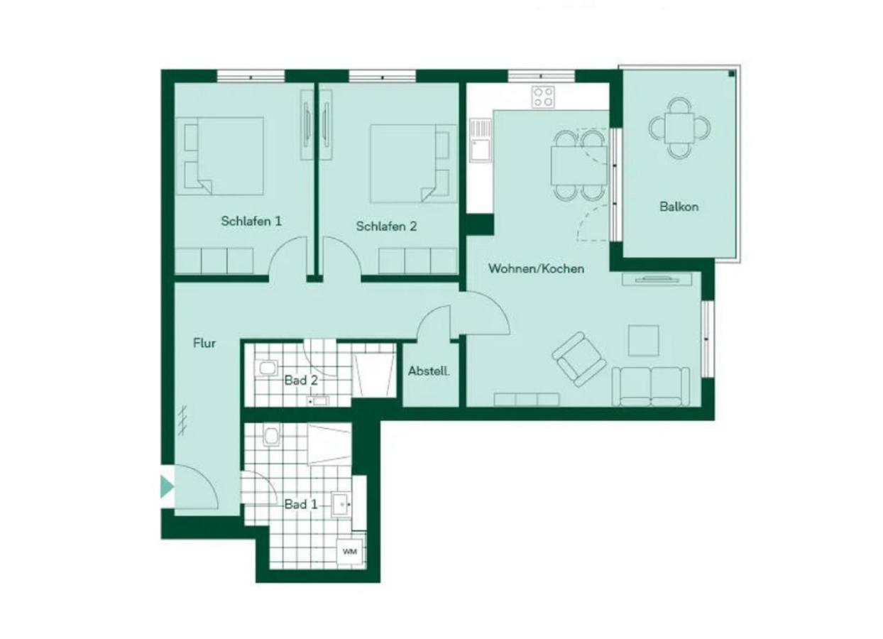 Apartment "Sanddorn" - Haffresidenz Garz  ภายนอก รูปภาพ